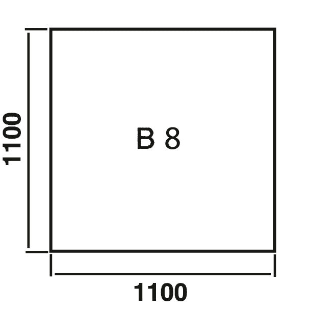 Zubehör - Bodenplatte Glas Tropfen