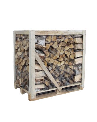 Halbe palette kammergetrocknetes gespalten Hainbuche Brennholz -25cm