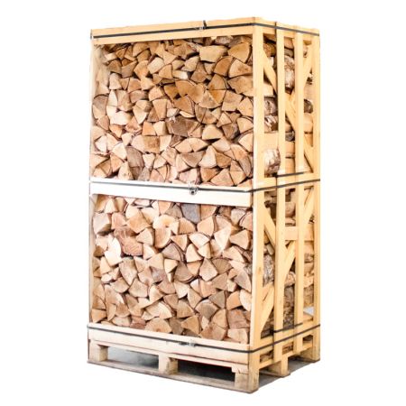 Palette kammergetrocknetes gespalten Birken Brennholz-25cm