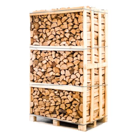 Palette kammergetrocknetes gespalten Eiche Brennholz-33cm